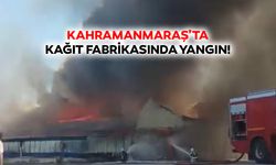 Kahramanmaraş’ta kağıt fabrikasında yangın!