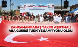 Kahramanmaraş takımı Aşırtmalı Aba Güreşi Türkiye şampiyonu oldu!