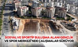 Sosyal ve Sportif Buluşma Alanı Gençlik ve Spor Merkezi’nde Çalışmalar Sürüyor