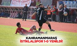 Kahramanmaraş İstiklalspor 1-0 yenildi!