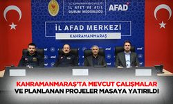 Kahramanmaraş’ta Mevcut Çalışmalar ve Planlanan Projeler Masaya Yatırıldı
