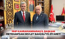 MHP Kahramanmaraş İl Başkanı Metehan’dan Devlet Bahçeli’ye ziyaret!