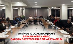 Afşin’de 10 Ocak buluşması! Başkan Koray Kıraç, çalışan gazetecilerle bir araya geldi