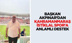 Başkan Akpınar’dan Kahramanmaraş İstiklal Spor’a Anlamlı Destek