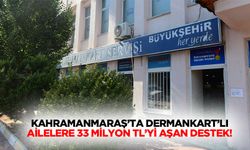 Kahramanmaraş’ta Dermankart’lı ailelere 33 milyon tl’yi aşan destek!