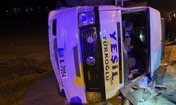 Kahramanmaraş’ta servis aracı devrildi: 10 yaralı!