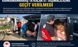 Kahramanmaraş’ta Kaçak Et Taşımacılığına Geçit Verilmedi!