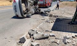 Kahramanmaraş’ta otomobil devrildi: Sürücü yaralandı