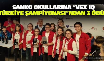 SANKO Okullarına “VEX IQ Türkiye Şampiyonası”ndan 3 Ödül
