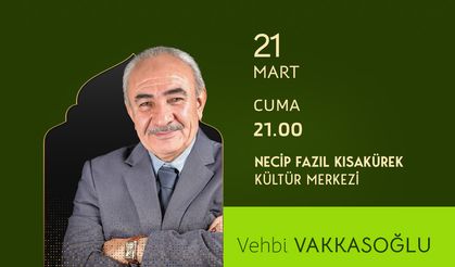 Vakkasoğlu, NFK’da Edebiyatseverlere Seslenecek
