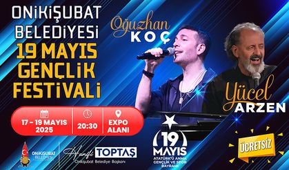 Onikişubat Gençlik Festivali, Oğuzhan Koç konseriyle başlıyor!