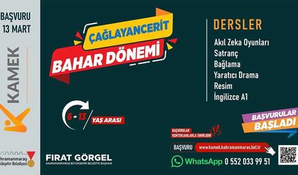 Elbistan, Ekinözü ve Çağlayancerit’te KAMEK Eğitimlerine Başvurular Başladı!