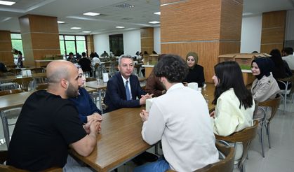 KSÜ Rektörü Okumuş Öğrencilerle Yemekte Buluştu!