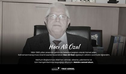 Başkan Görgel’den Hacı Ali Özal İçin Taziye Mesajı