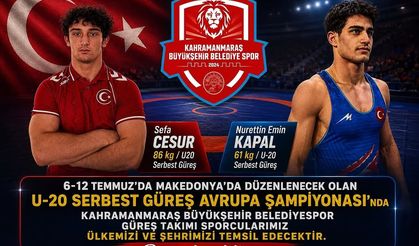 Kahramanmaraş Büyükşehir’in Genç Pehlivanları Avrupa Şampiyonası’nda