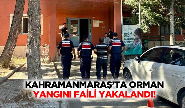 Kahramanmaraş’ta orman yangını faili yakalandı!
