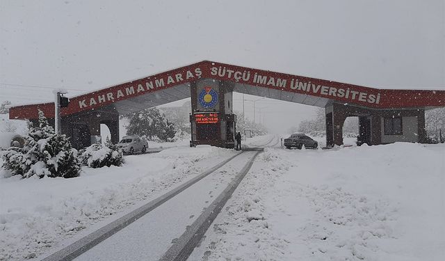 KSÜ’de Eğitim-Öğretime 1 Gün Ara