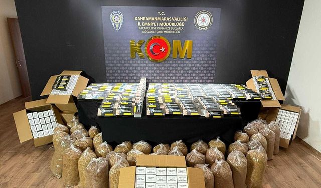 Kahramanmaraş’ta Uyuşturucu ve Kaçak Tütün Operasyonu!