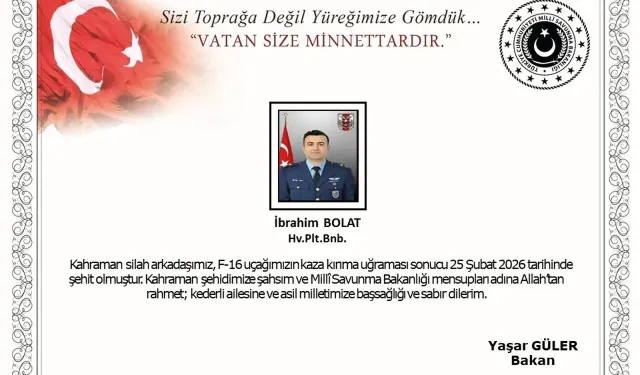 Balıkesir F-16 Kazası: Şehit Pilot İbrahim Bolat Kimdir, Kaç Yaşında ve Nereli?