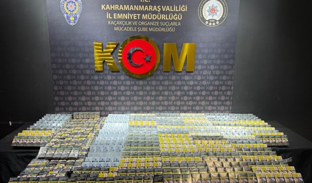 Kahramanmaraş’ta Narkotik ve Kaçakçılık Operasyonu!