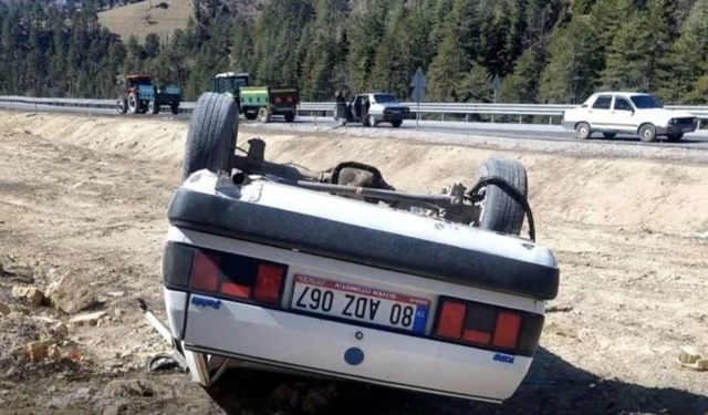 Kahramanmaraş’ta Otomobil Takla Attı: 1 Kişi Yaralandı!