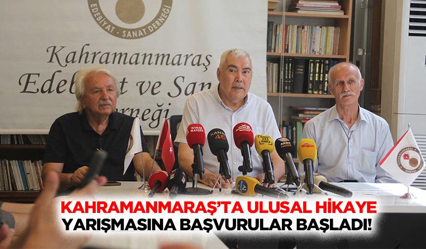 Kahramanmaraş’ta ulusal hikaye yarışmasına başvurular başladı!