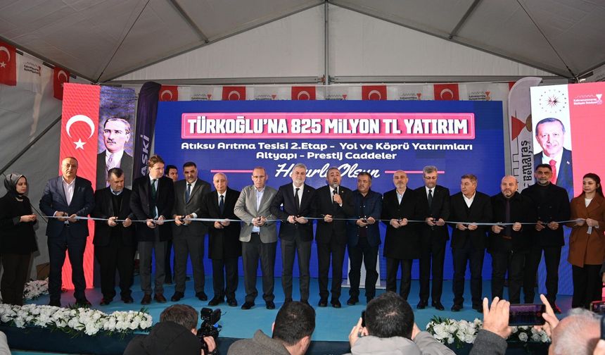 Büyükşehir’in Türkoğlu’ndaki 825 Milyonluk Dev Yatırımlarının Açılışı Gerçekleştirildi!