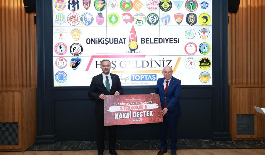 Başkan Toptaş’tan Amatör Spora Dev Destek!