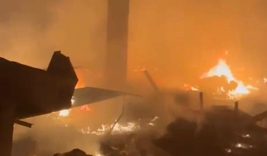 Kahramanmaraş’ta çırçır fabrikasında yangın!