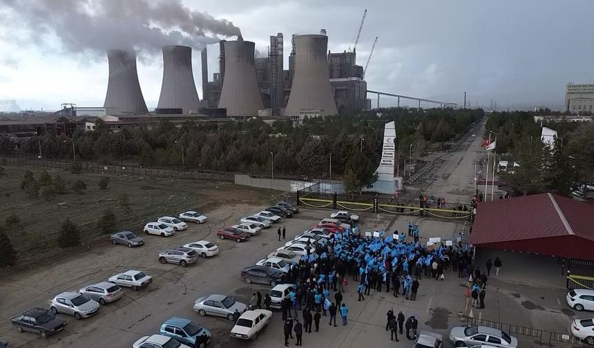 Kahramanmaraş termik santralinde eylem!