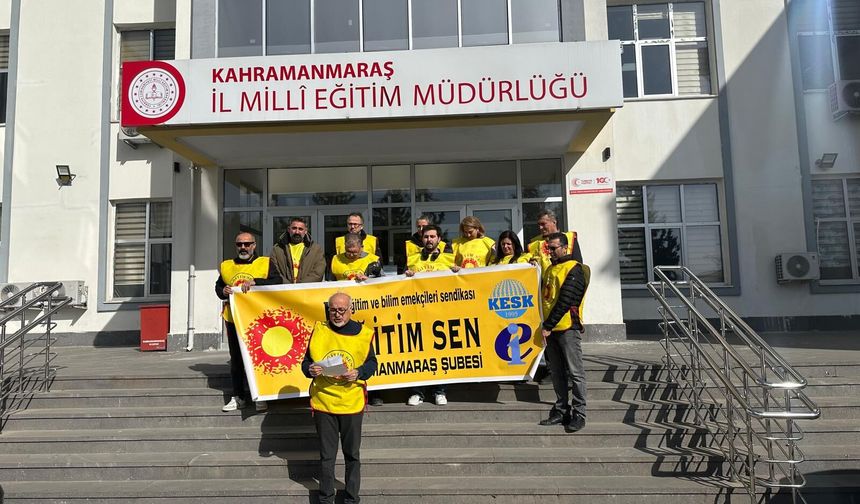 Kahramanmaraş’ta Eğitimciler “Okullarda Şiddete Artık Yeter” Dedi