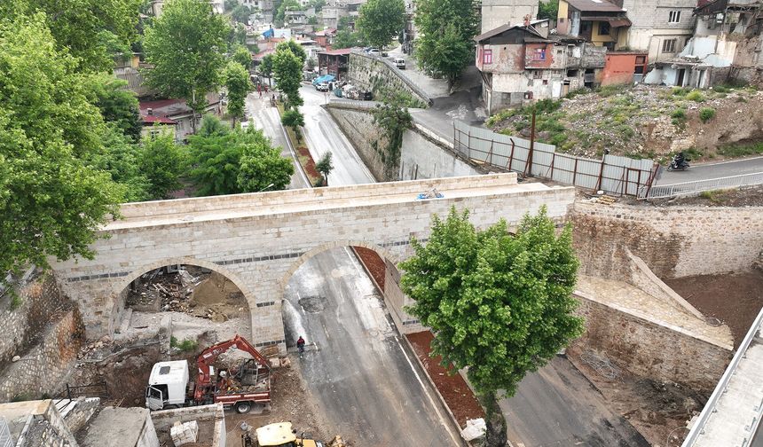 Tarihi Kanlıdere Köprüsü’nün Restorasyonu Tamamlanıyor