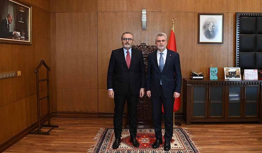 Başkan Görgel, AK Parti MKYK Üyesi Mahir Ünal’ı Ağırladı!