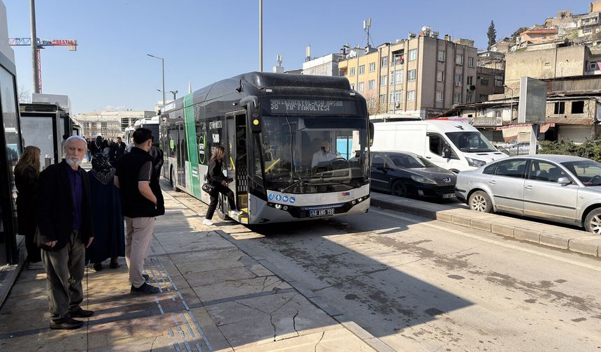 Bayramda Kahramanmaraş’ta 18 Bin 900 Kişi Ücretsiz Yolculuk Yaptı!