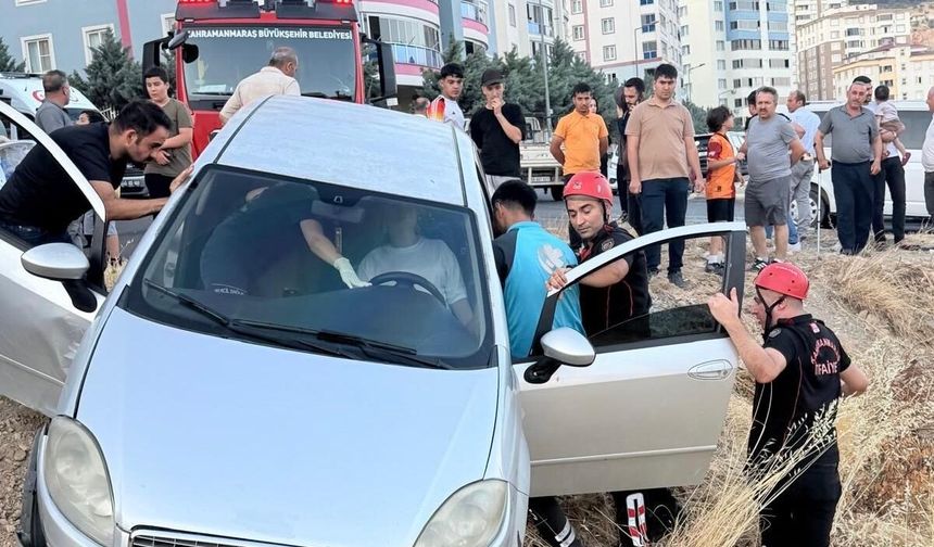 Kahramanmaraş’ta İki Otomobil Çarpıştı: 1 Yaralı