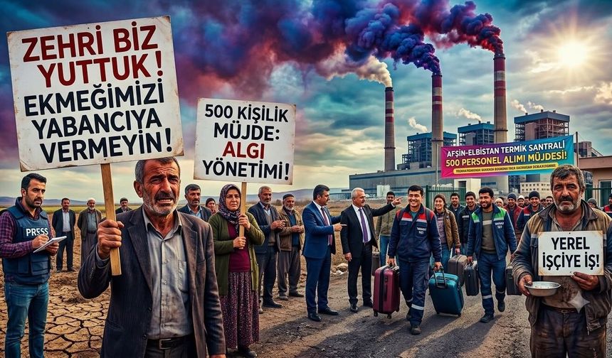 Afşin-Elbistan’da 500 kişilik iş ilanı tartışma yarattı “Zehri bölge halkı soluyor, istihdamdan kim yararlanıyor?”